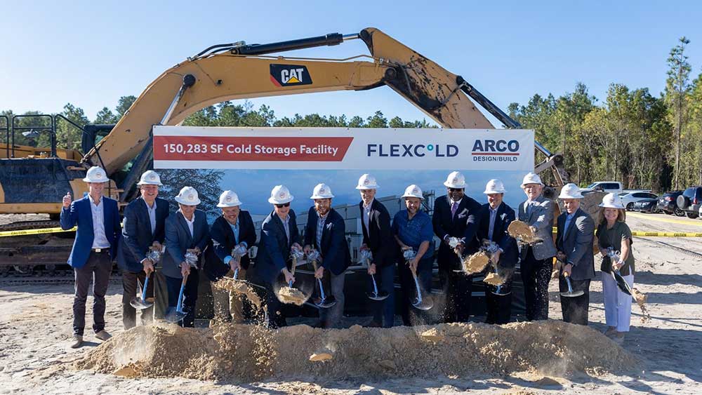 Shovel Ceremony at FlexCold's Cold Storage Warehouse in Jacksonville